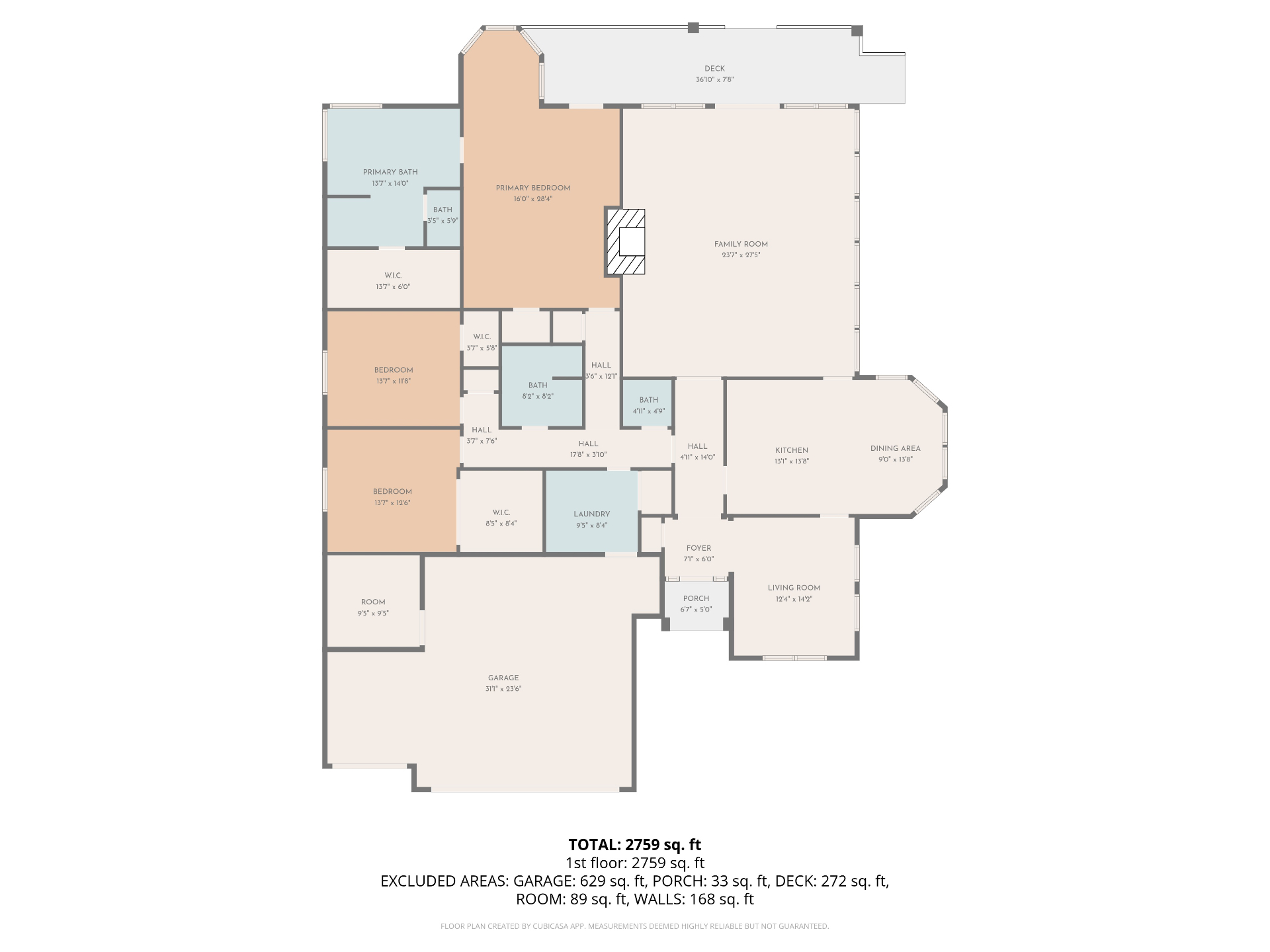 Floor plan of 100 Clearview Dr